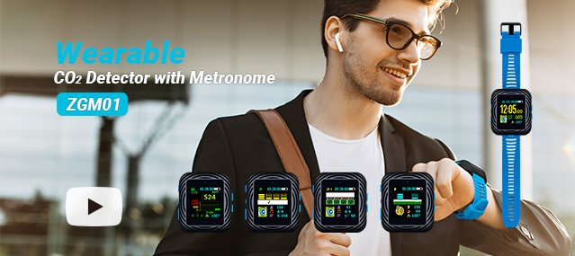 [Video] Wearable CO2 Detector with Metronome